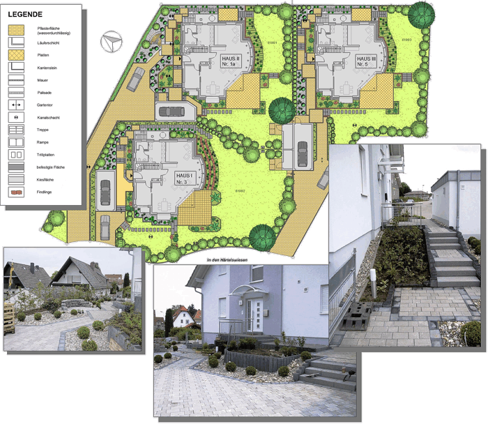 Plan: Hausgärten